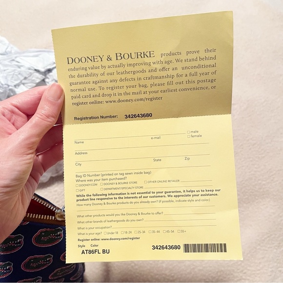 Dooney & Bourke Womens Florida Gators Coated Canvas Convertible Handbag Purse - Picture 9 of 16